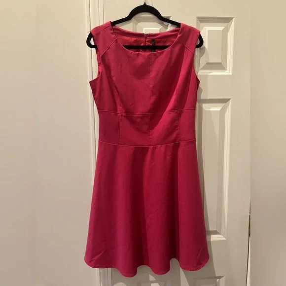 EUC Marc Andrew New York Pink A-line Lined Dress (10) - Picture 1 of 5